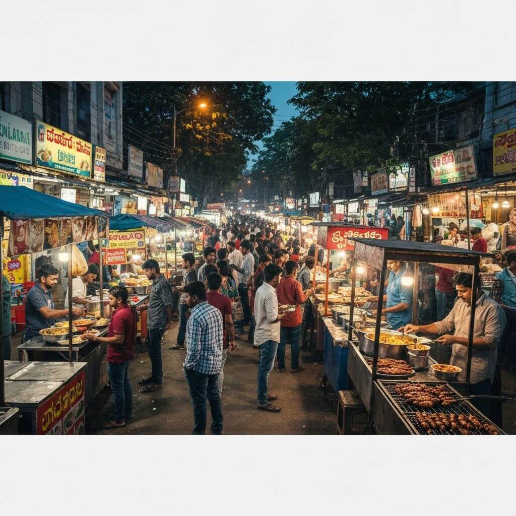 Thindi Beedi (VV Puram Food Street) - budget restaurant in Bangalore