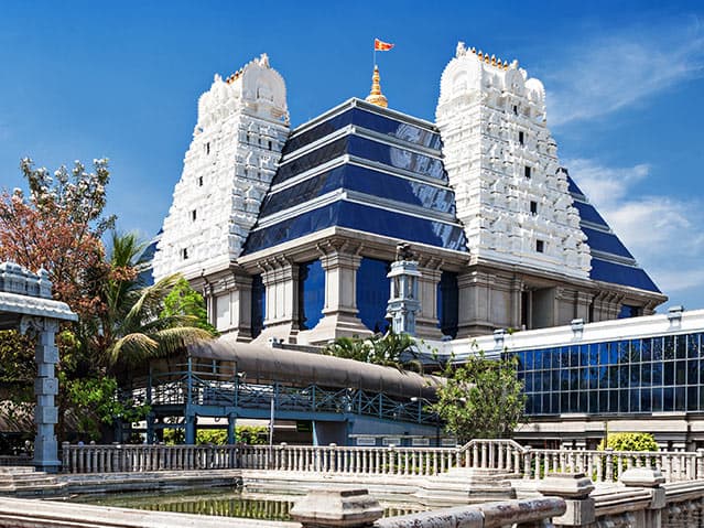 ISKCON Sri Radha Krishna-Chandra Mandir in Rajajinagar / Hare Krishna Hill, Bangalore
